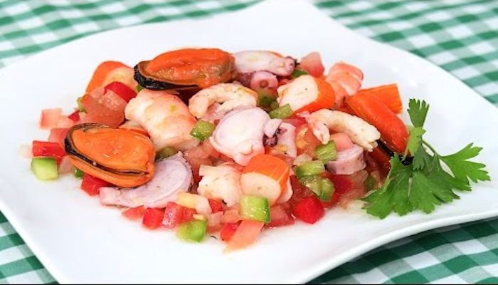 Receta de salpicón de marisco