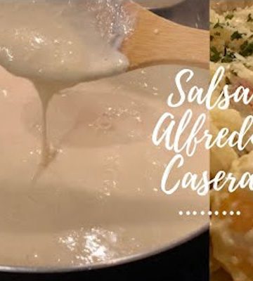 Receta de salsa alfredo con leche