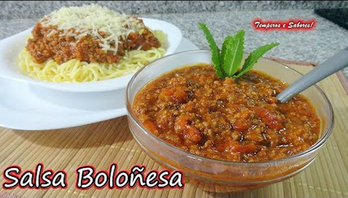 Receta de salsa bolognesa deliciosa