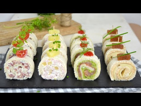 Receta de rollitos para copetín