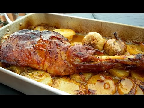 receta de pierna de cordero al horno con vino blanco