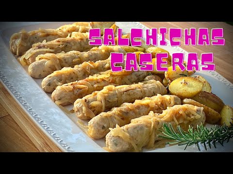 Receta de salchichas caseras de pollo