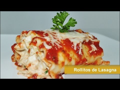 Receta de rollitos de lasaña