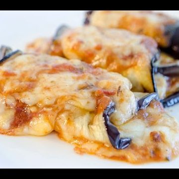 Receta de rollitos de berenjena vegetarianos