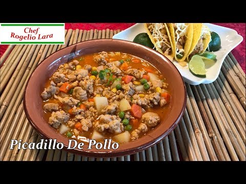 receta de picadillo de pollo