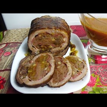 Receta de rollito de secreto ibérico y bacon