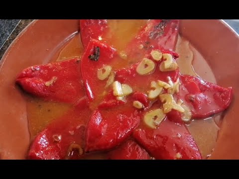 receta de pimientos del piquillo con huevos y jamón