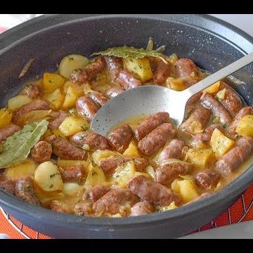Receta de salchichas de copetín a la suiza