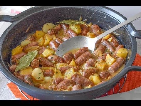 Receta de salchichas de copetín a la suiza