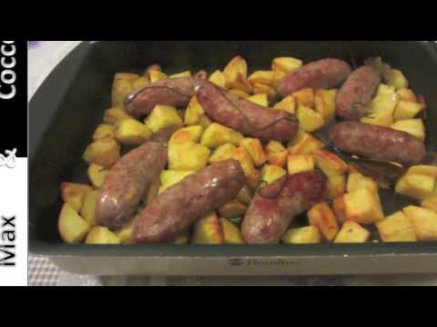 Receta de salchichas al horno con patatas