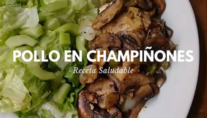 receta de pechuga de pollo con champiñones light